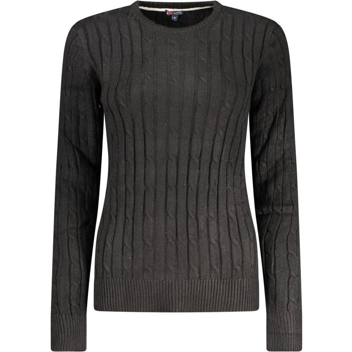 Zopfmuster-Pullover mit Rundhalsausschnitt