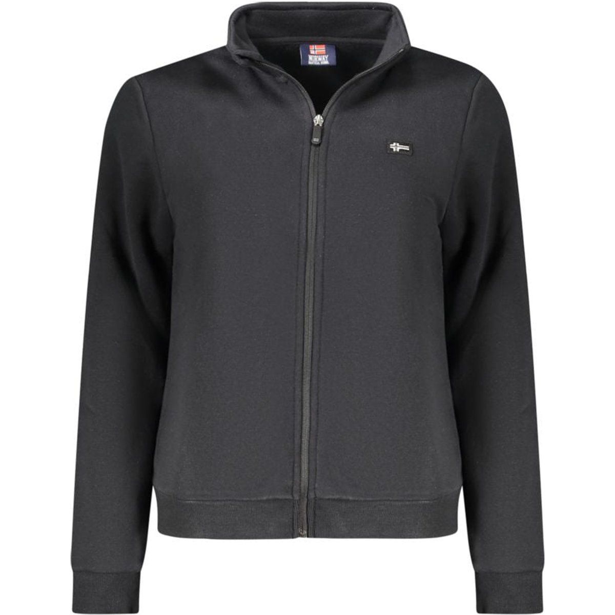 Sweatshirtjacke mit Stehkragen