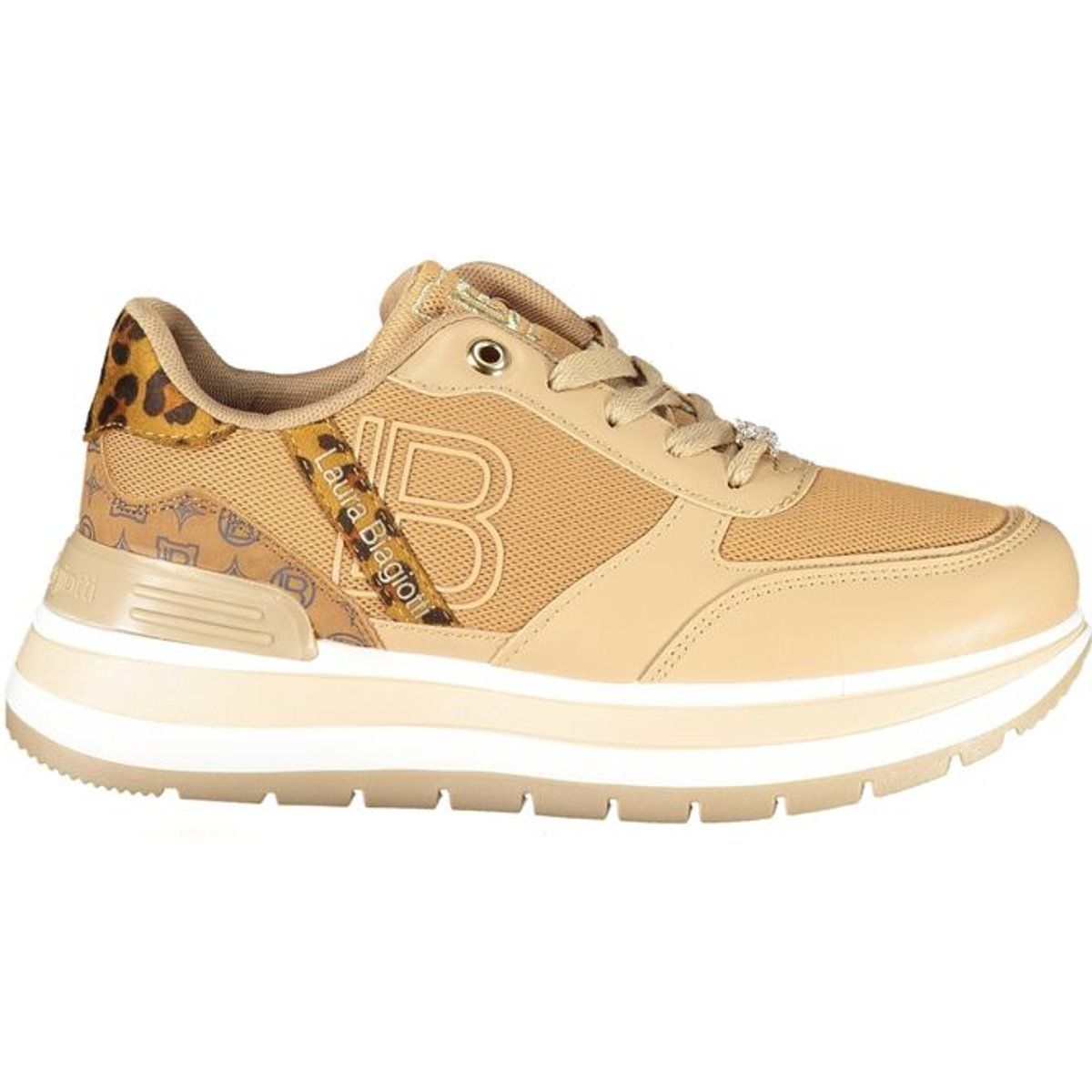 Zeitgemäße Plateausneaker mit Leoparden-Details