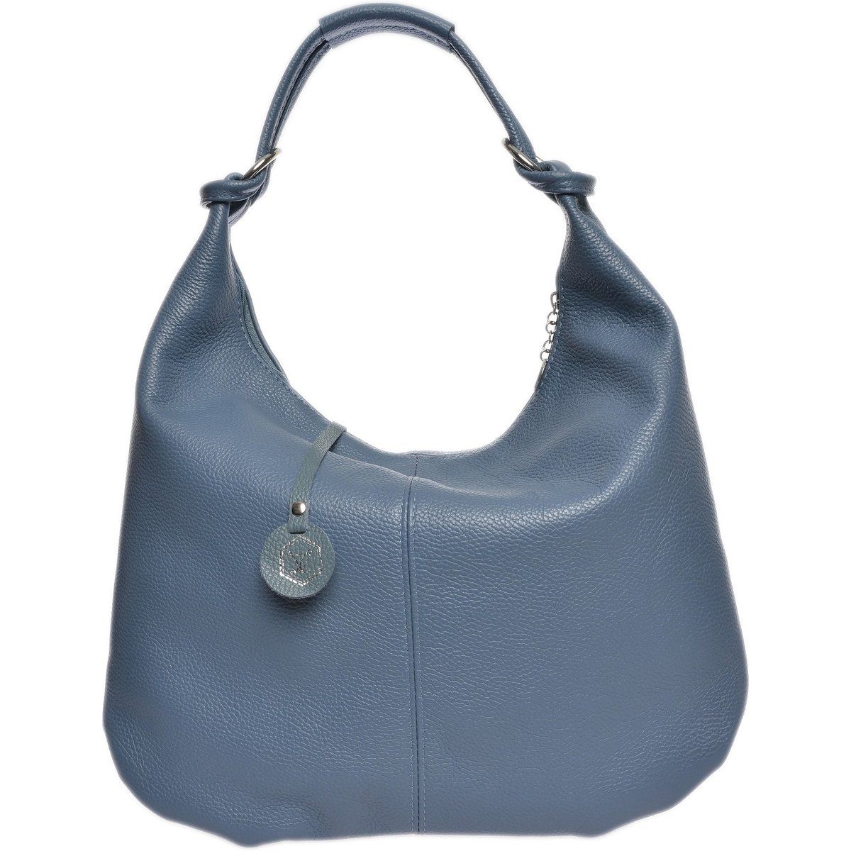 Lässige Hobo-Tasche aus genarbtem Leder