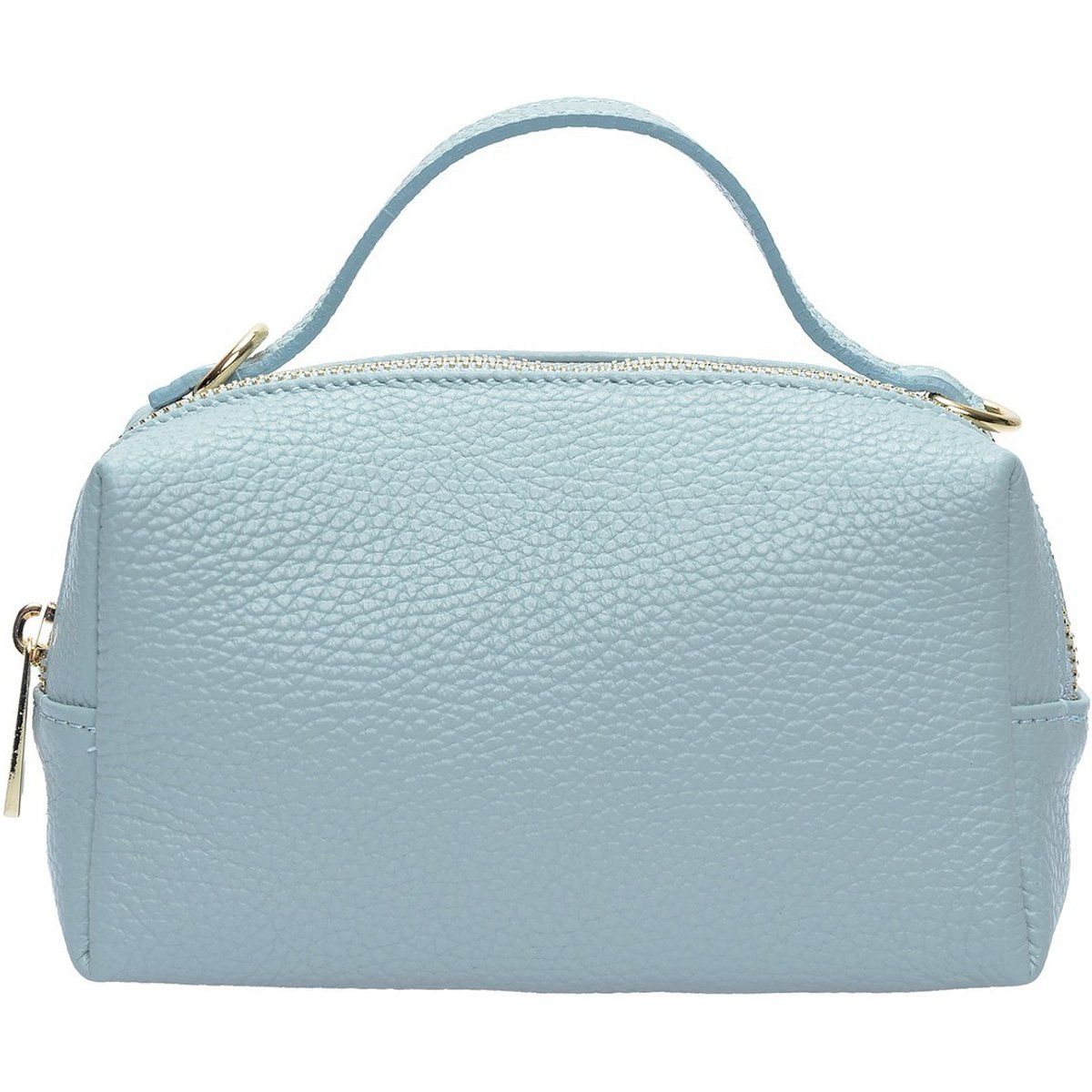 Crossbody-Tasche aus genarbtem Leder