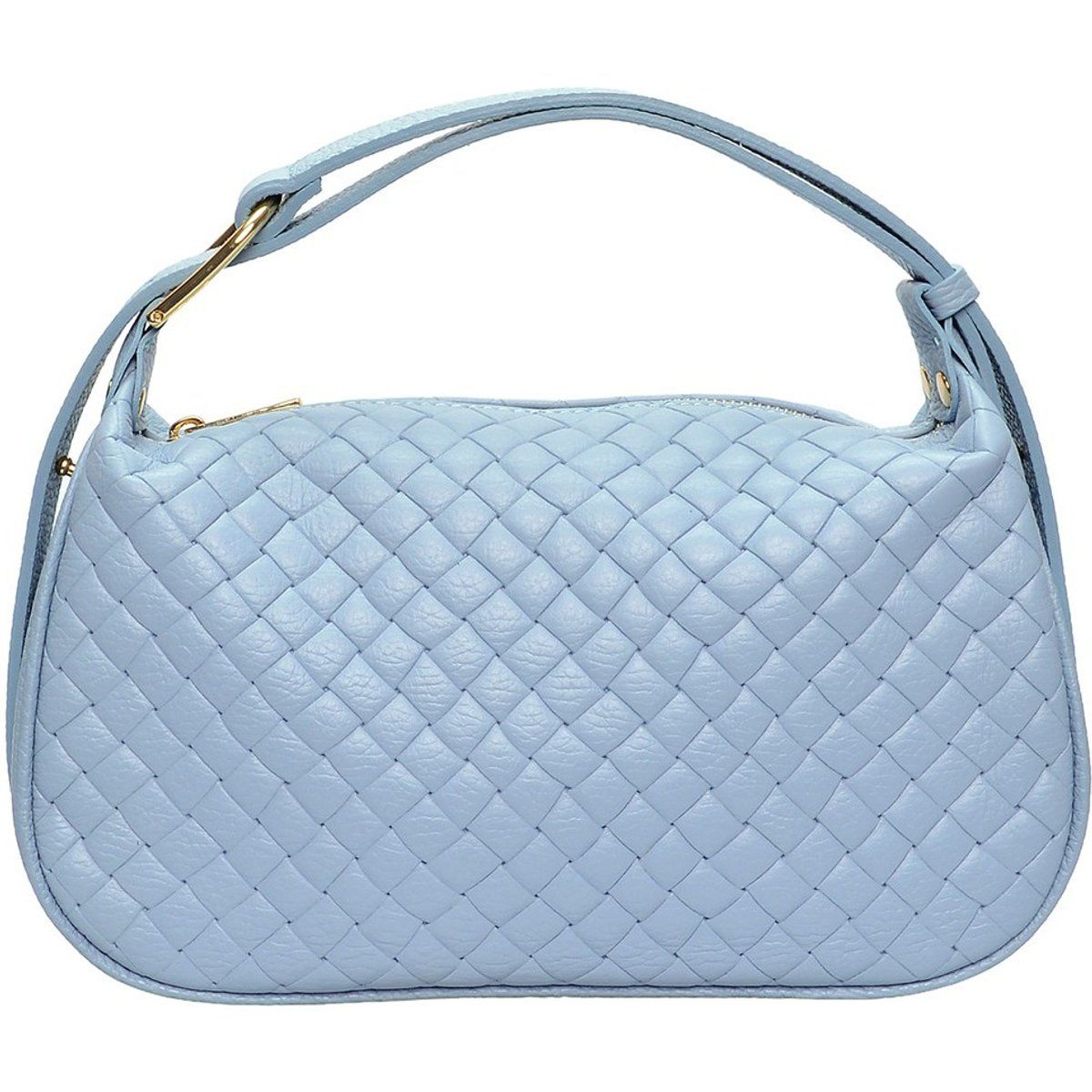 Geflochtene Schultertasche aus Leder