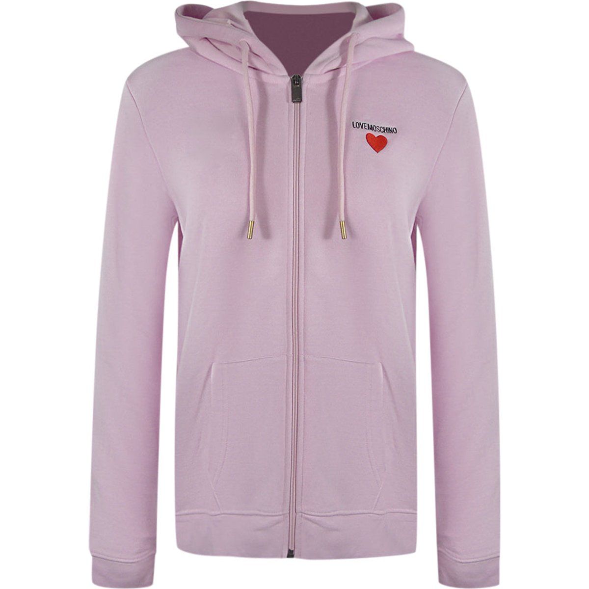 Kapuzenjacke mit kleinem Herz-Logo