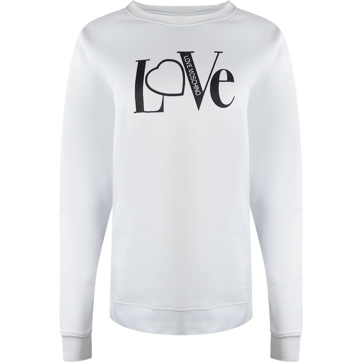 Baumwoll-Sweatshirt mit markantem Love-Logo