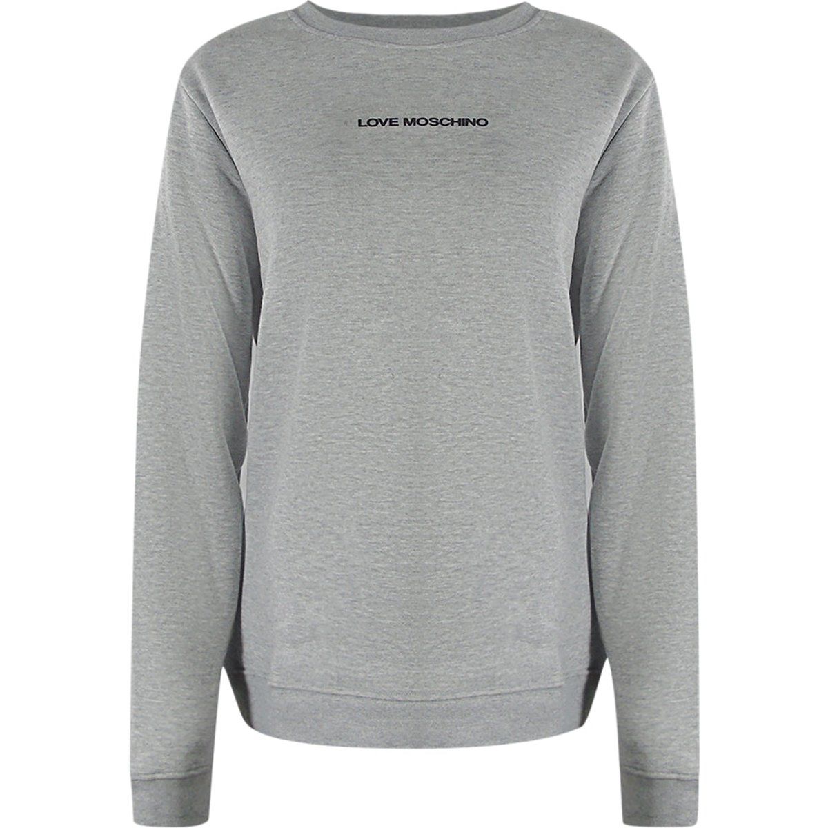 Minimalistisches Logo-Sweatshirt mit Rundhalsausschnitt
