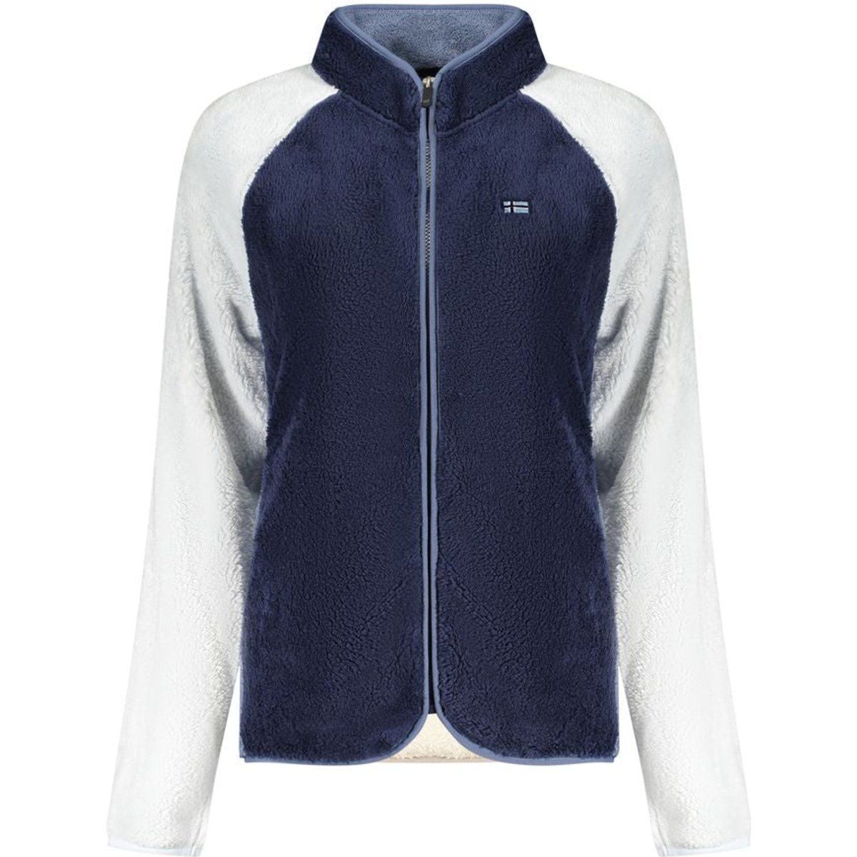 Teddy-Fleece-Jacke mit Kontrast-Raglanärmeln