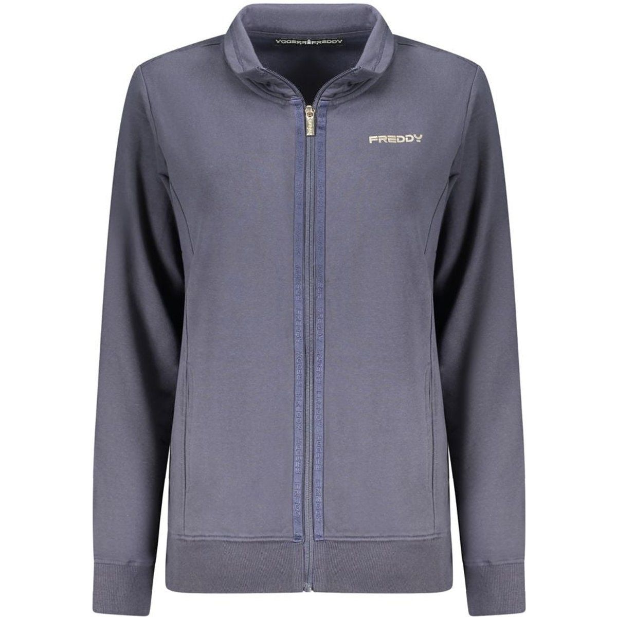 Sweatshirt mit Reißverschluss und Stehkragen