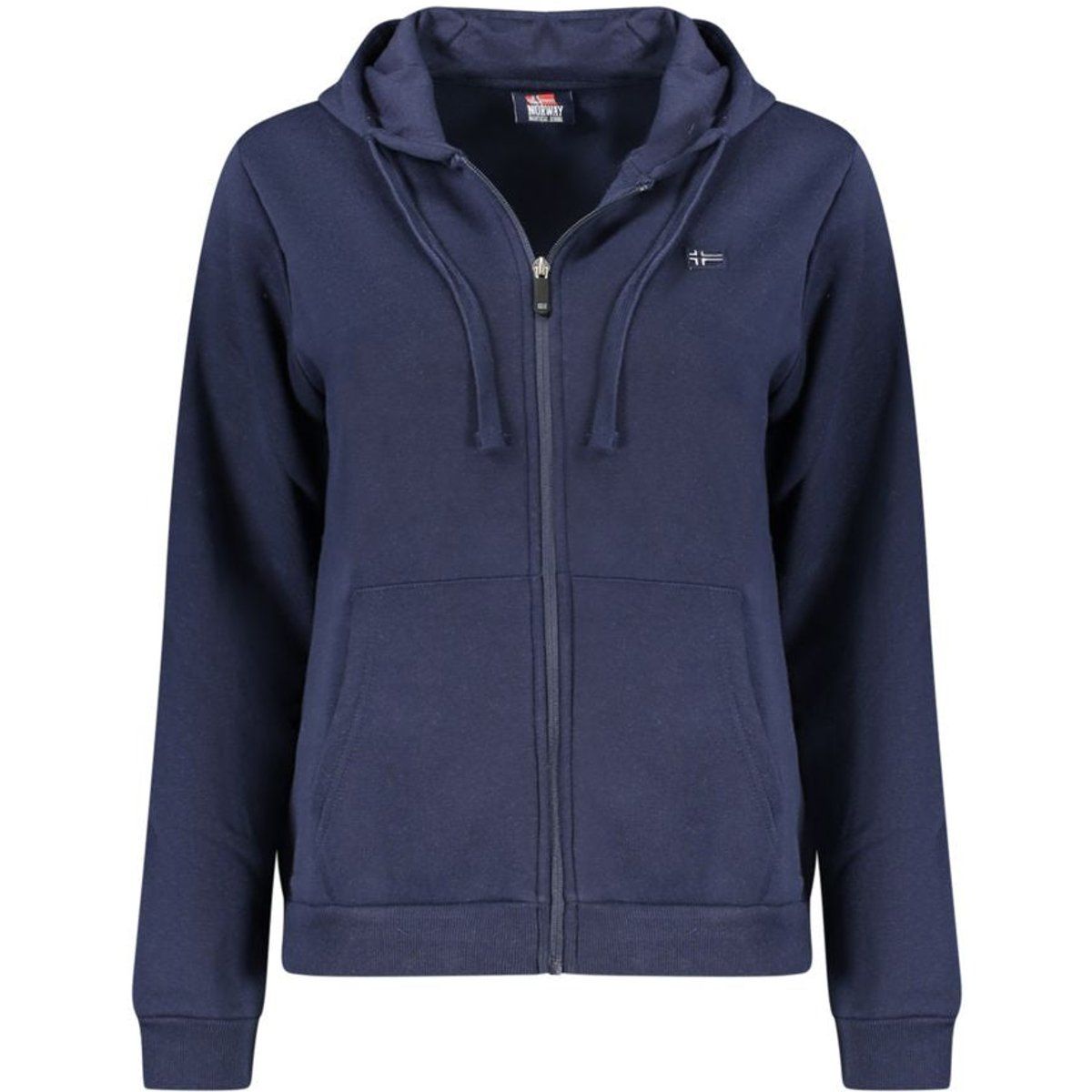 Kapuzenpullover mit durchgehendem Reißverschluss