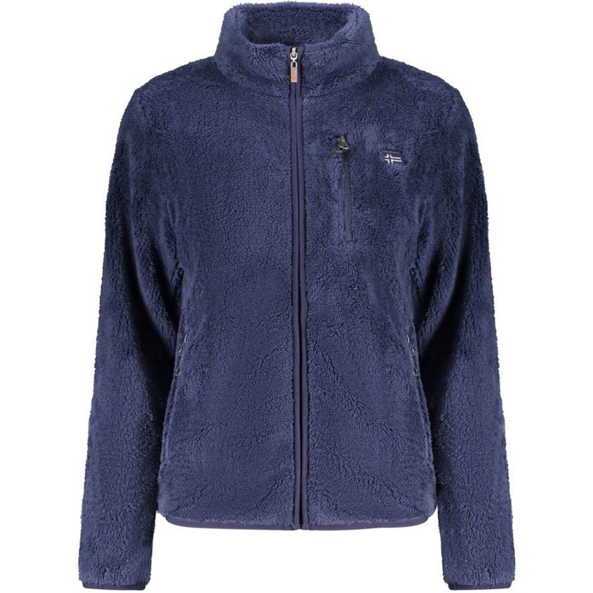 Plüschige Fleecejacke mit Reißverschluss
