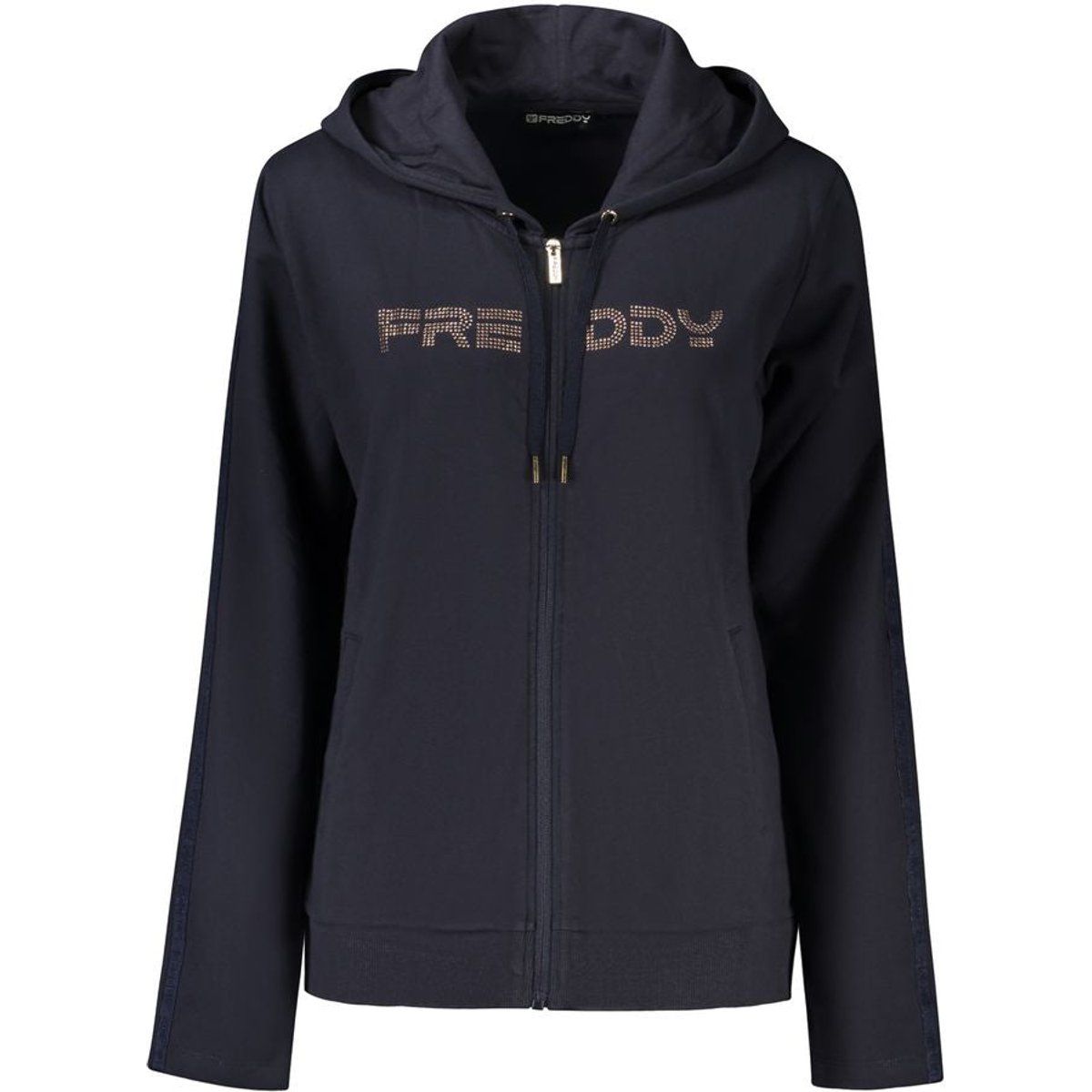 Kapuzenjacke mit Strass-Logo