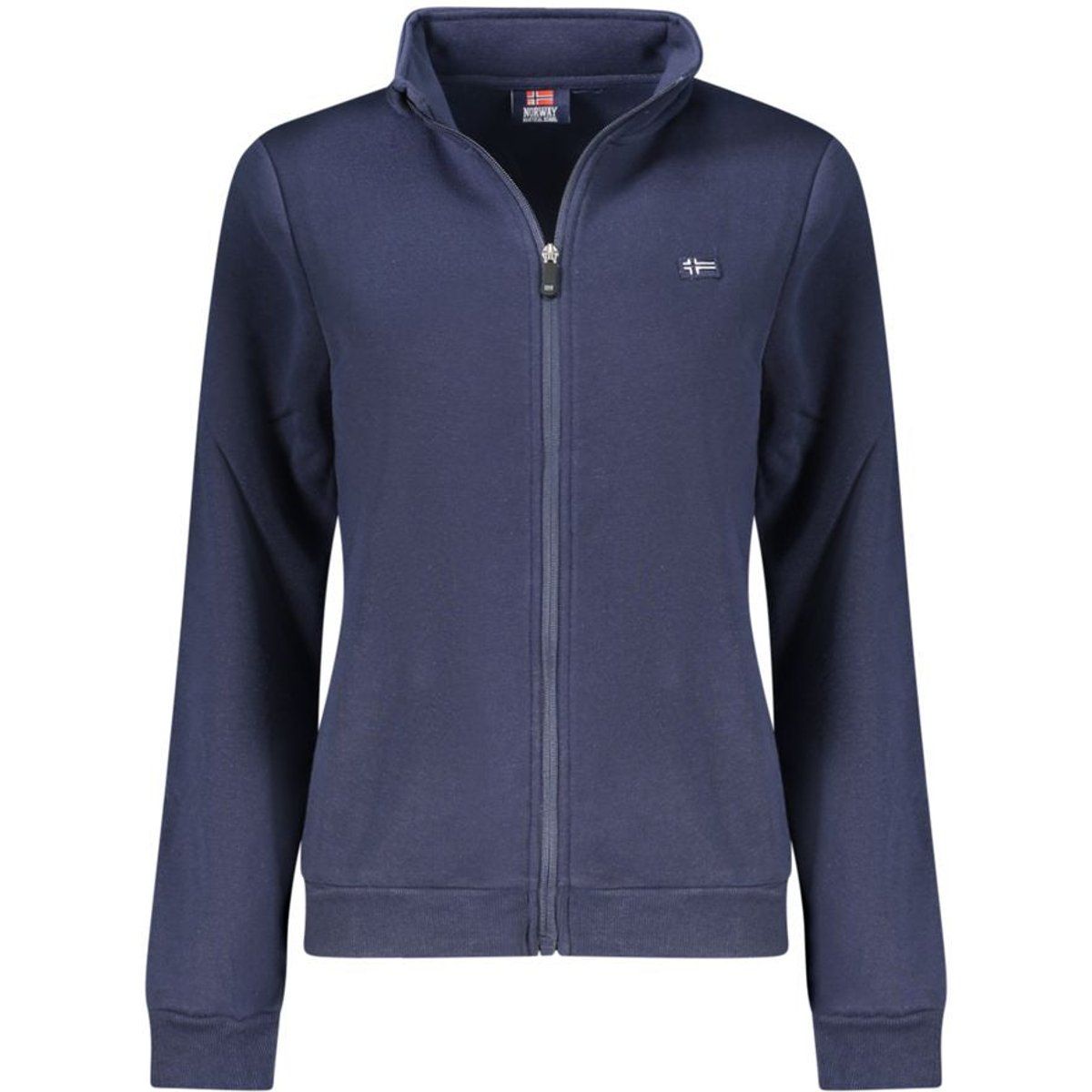 Sweatjacke mit hohem Stehkragen