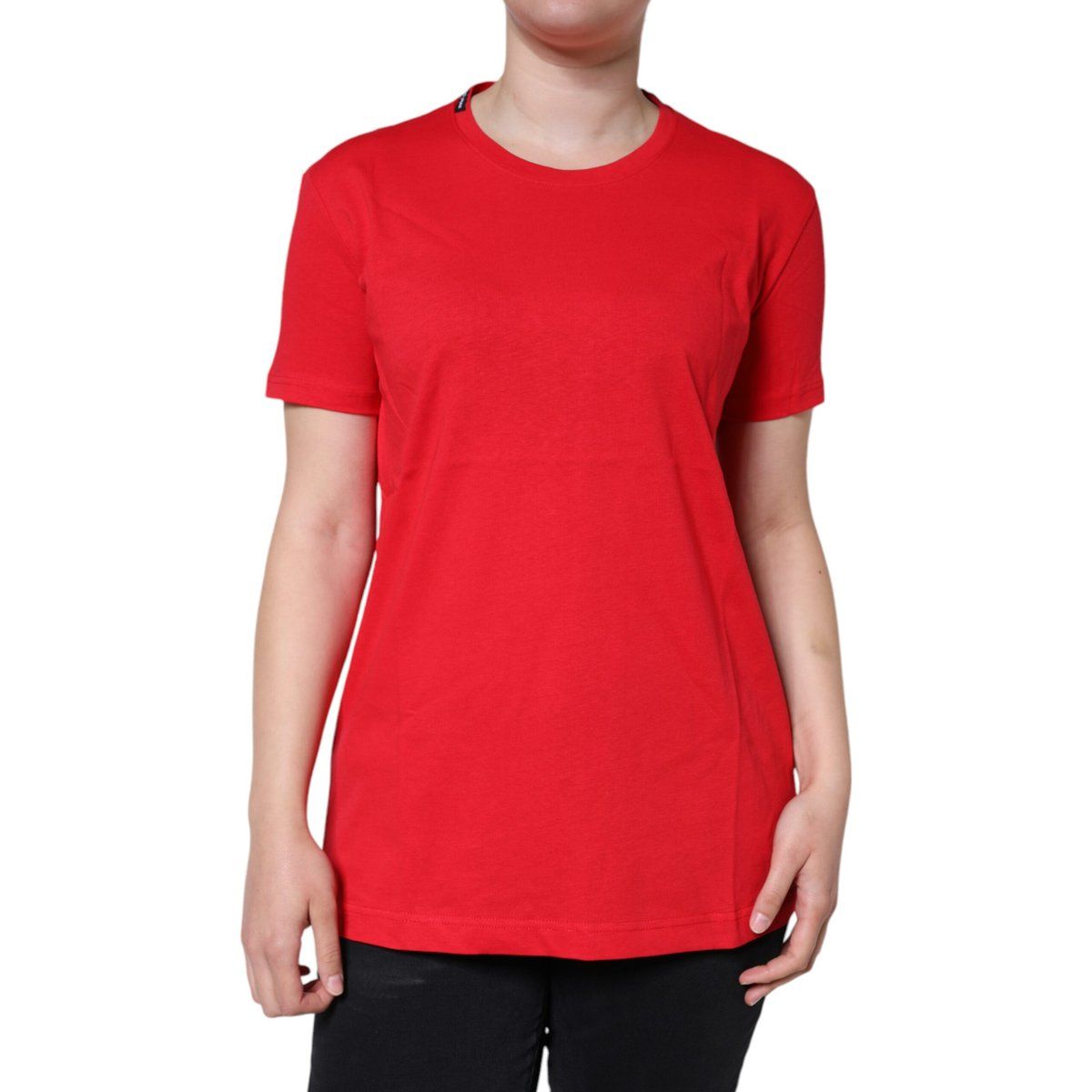 Klassisches Baumwoll-T-Shirt mit Rundhalsausschnitt