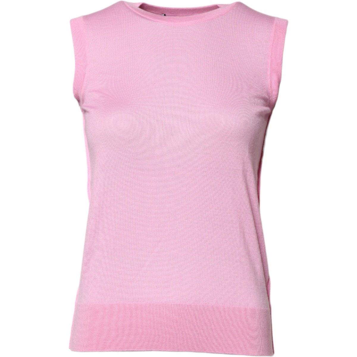 Ärmelloses Kaschmir-Stricktop