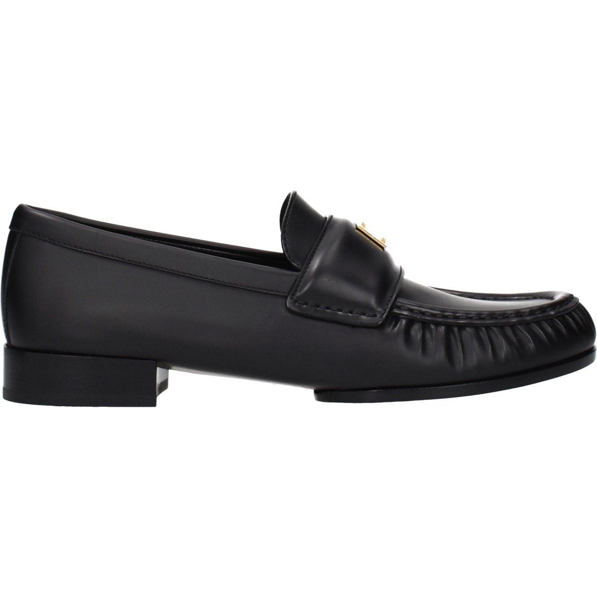Elegante Penny Loafer aus gerafftem Leder