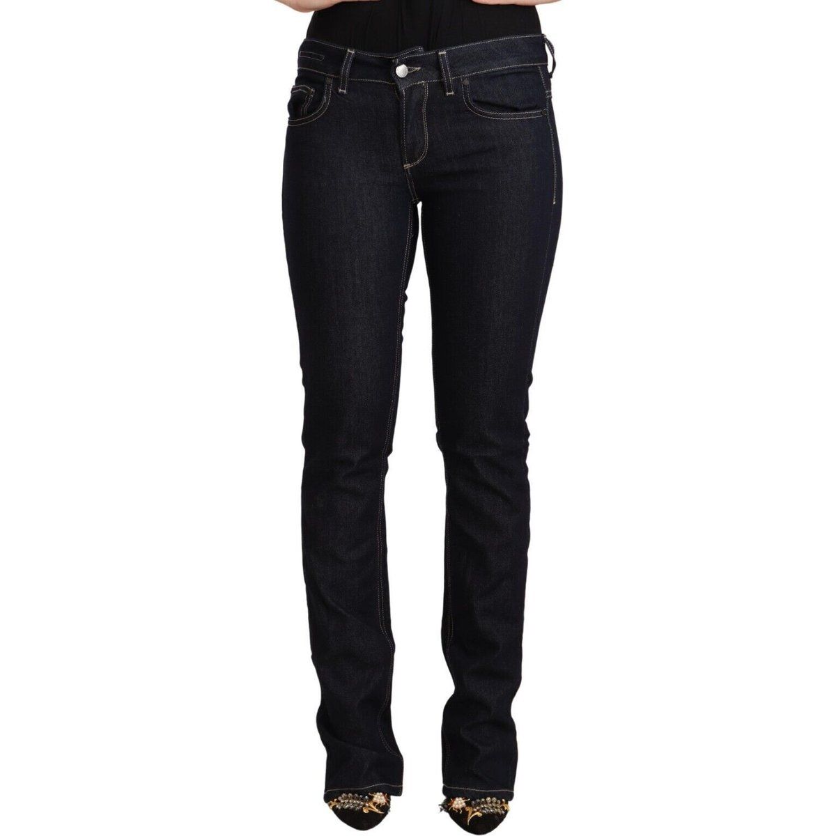 Skinny-Jeans mit niedrigem Bund