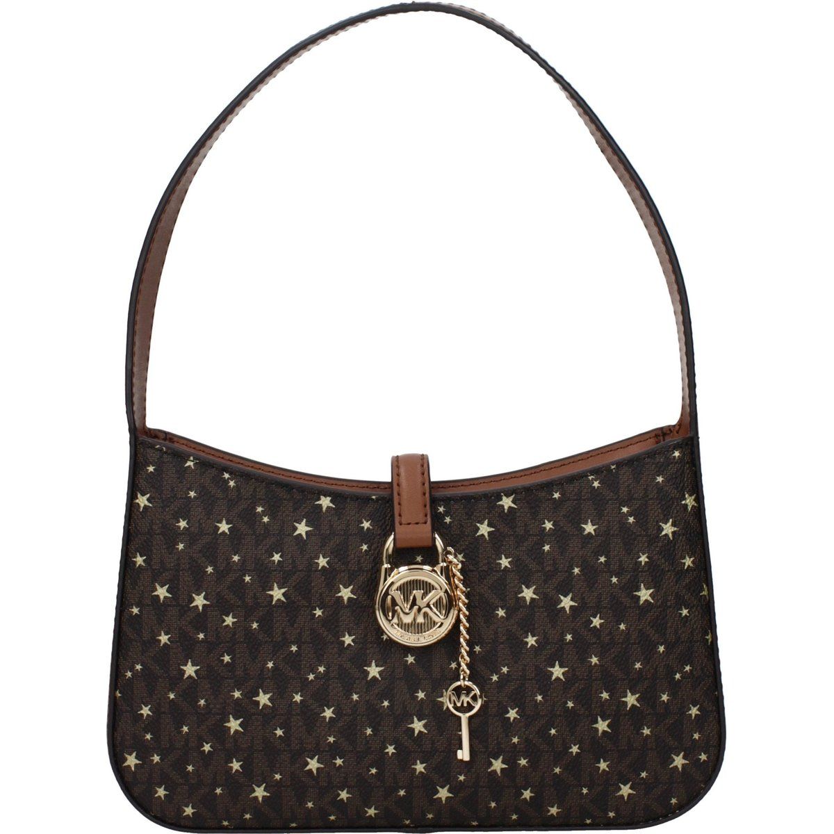 Schultertasche mit Monogramm und Sternen