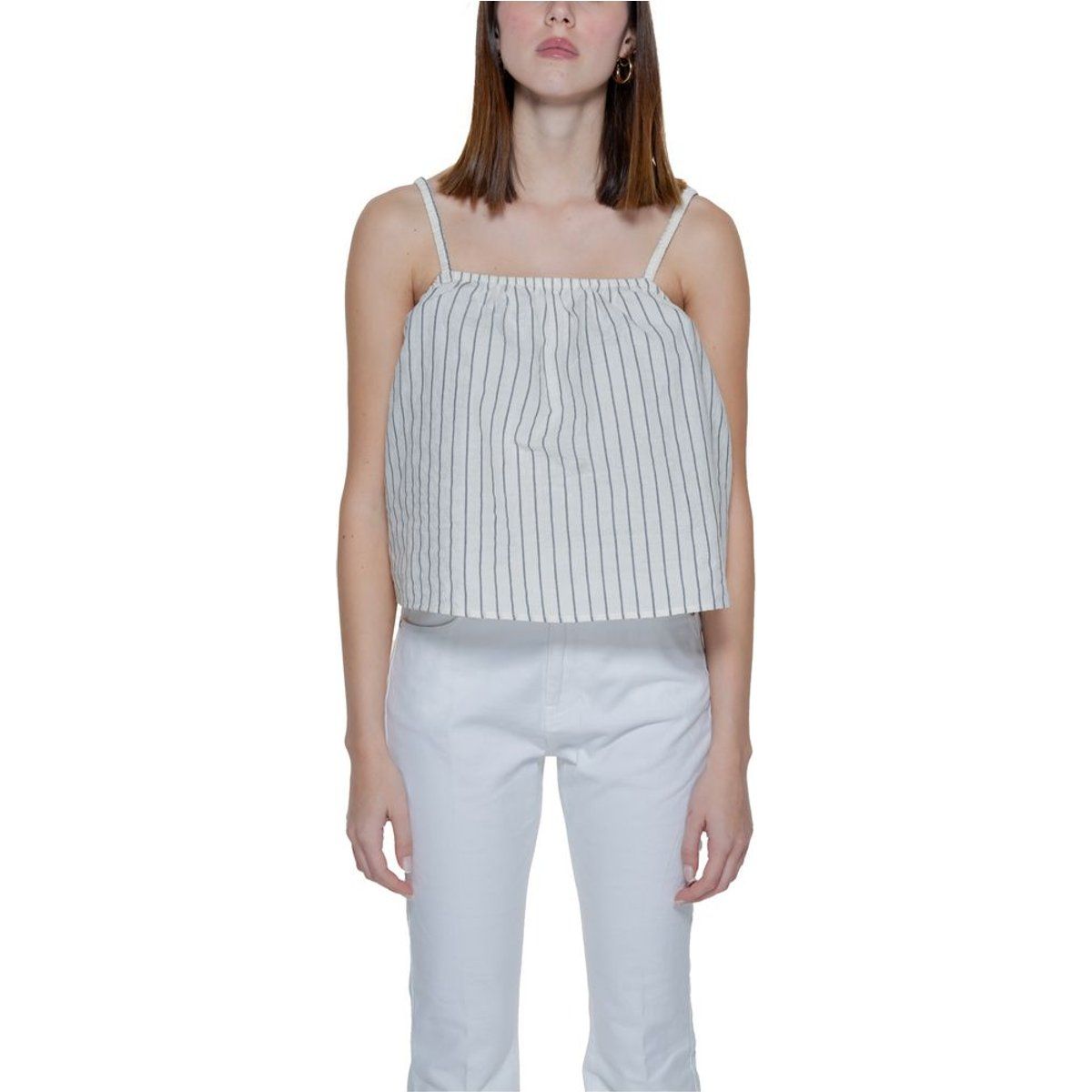 Gestreiftes Camisole-Top aus Bio-Baumwolle