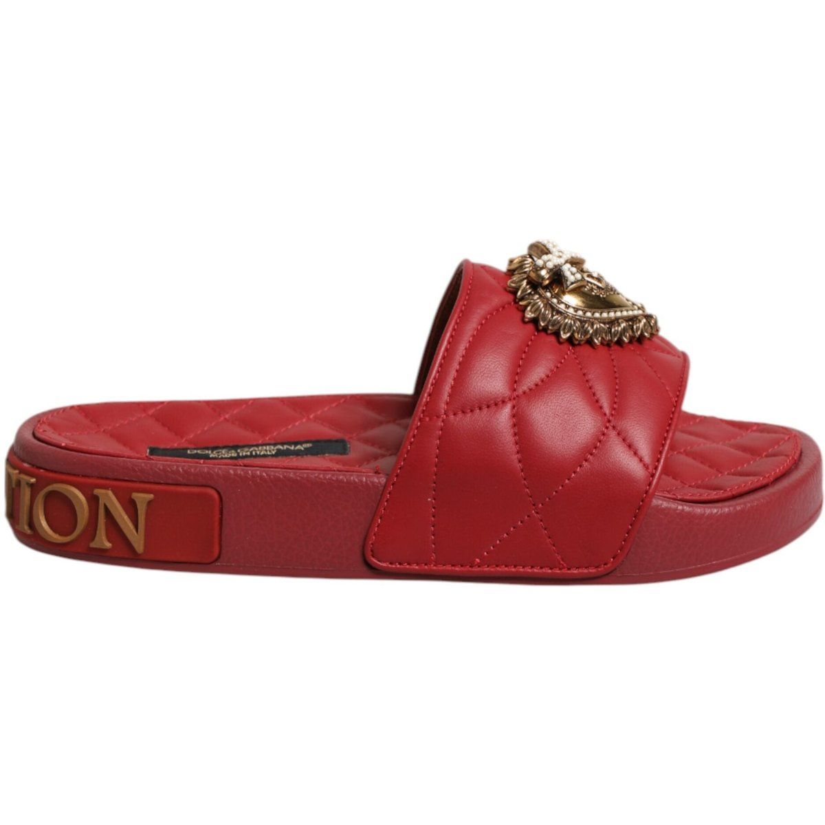 Devotion Gesteppte Leder-Slides