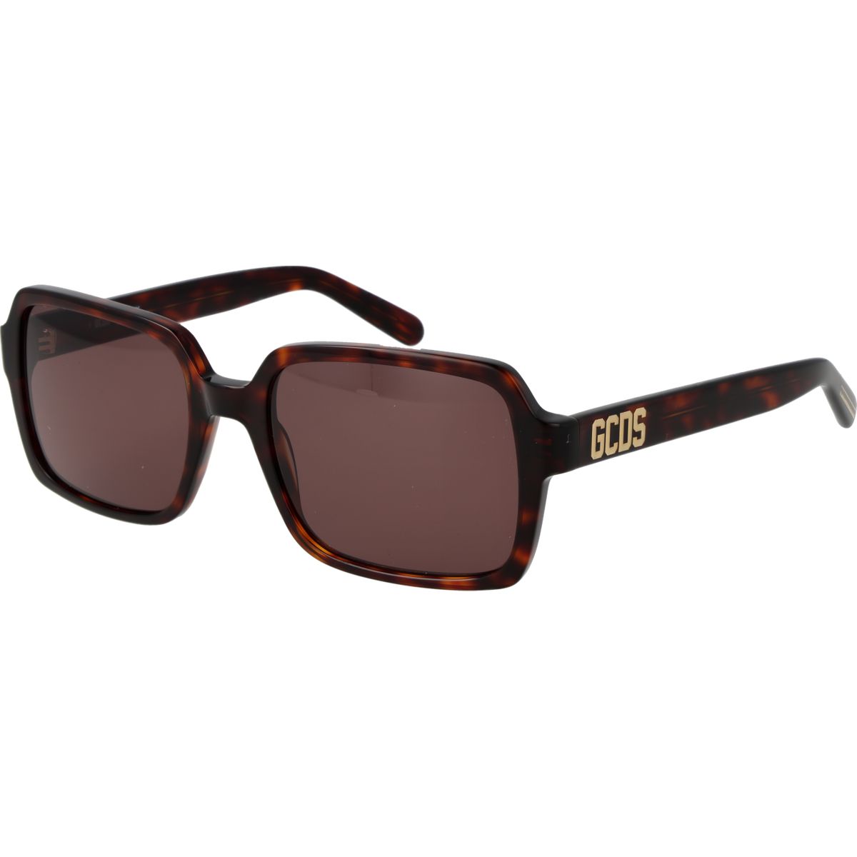 Retro Quadratische Schildpatt Sonnenbrille
