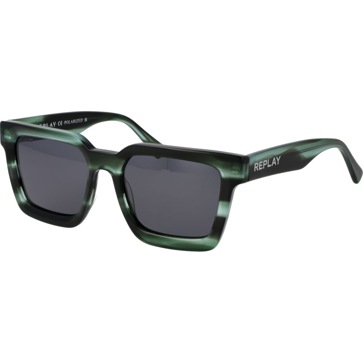Klobige Quadratische Polarisierte Sonnenbrille