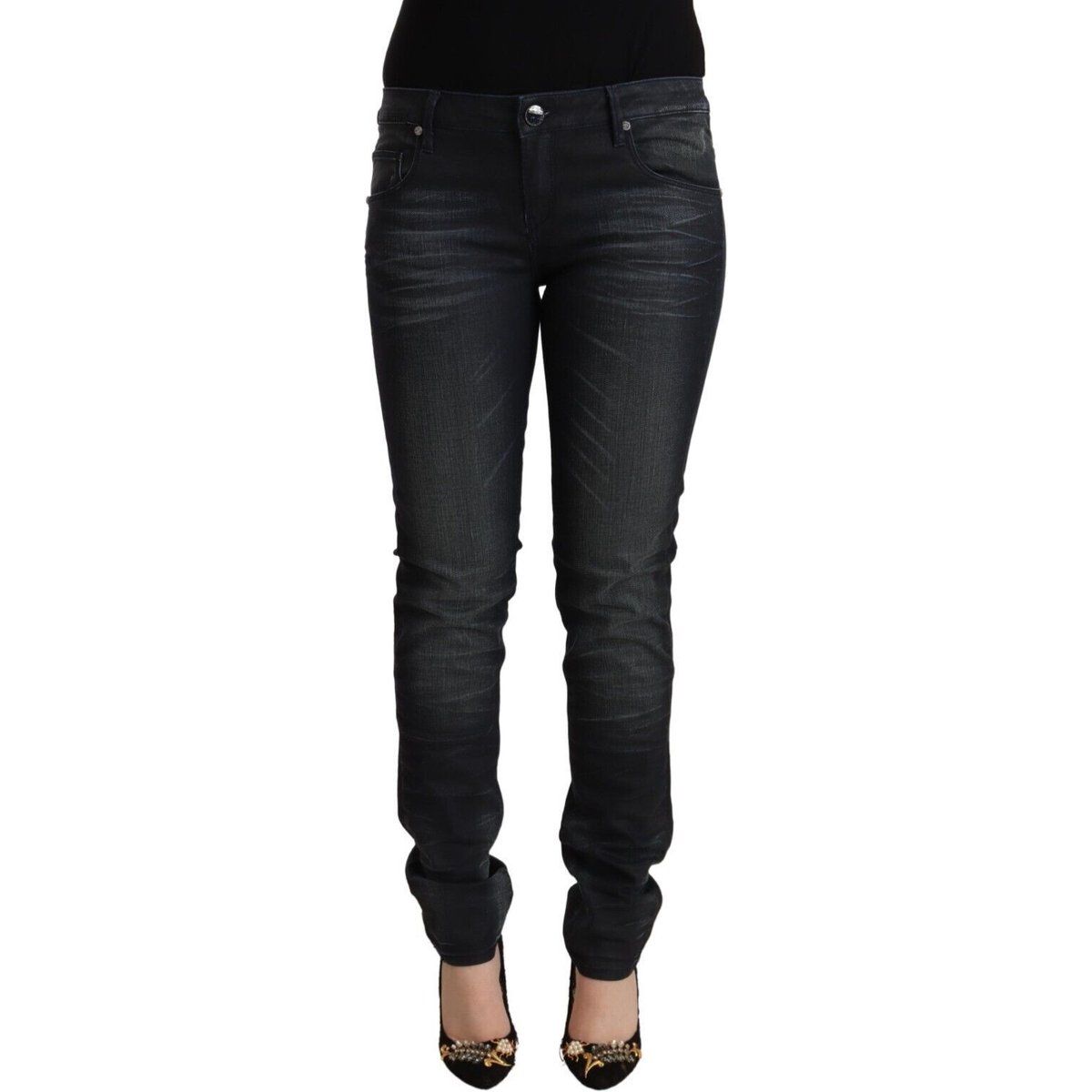 Elegante Skinny-Fit Denim Hose
