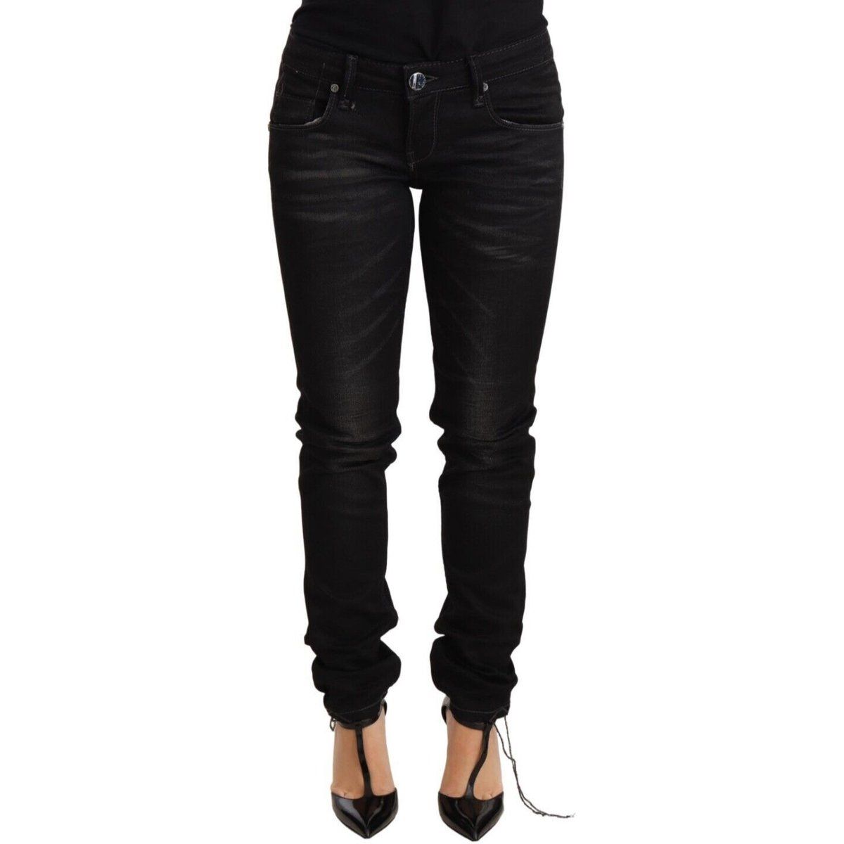 Klassische Stretch-Denim Skinny-Jeans