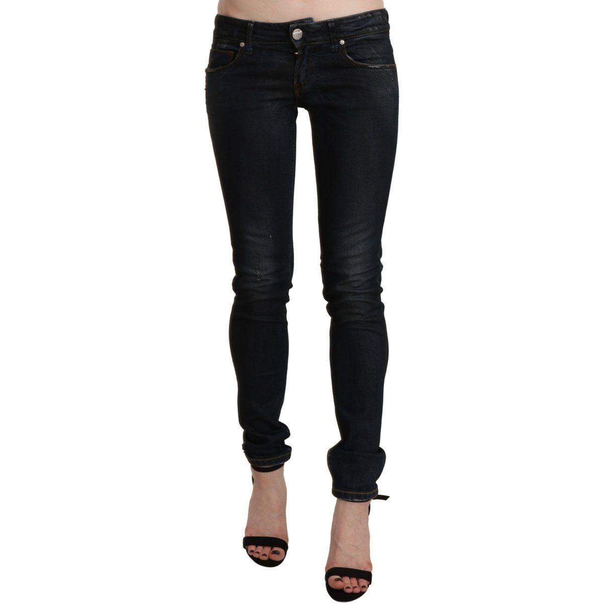 Skinny Denim-Jeans mit niedriger Leibhöhe