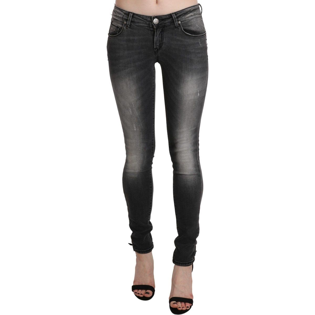 Skinny-Jeans mit Distressed-Effekt
