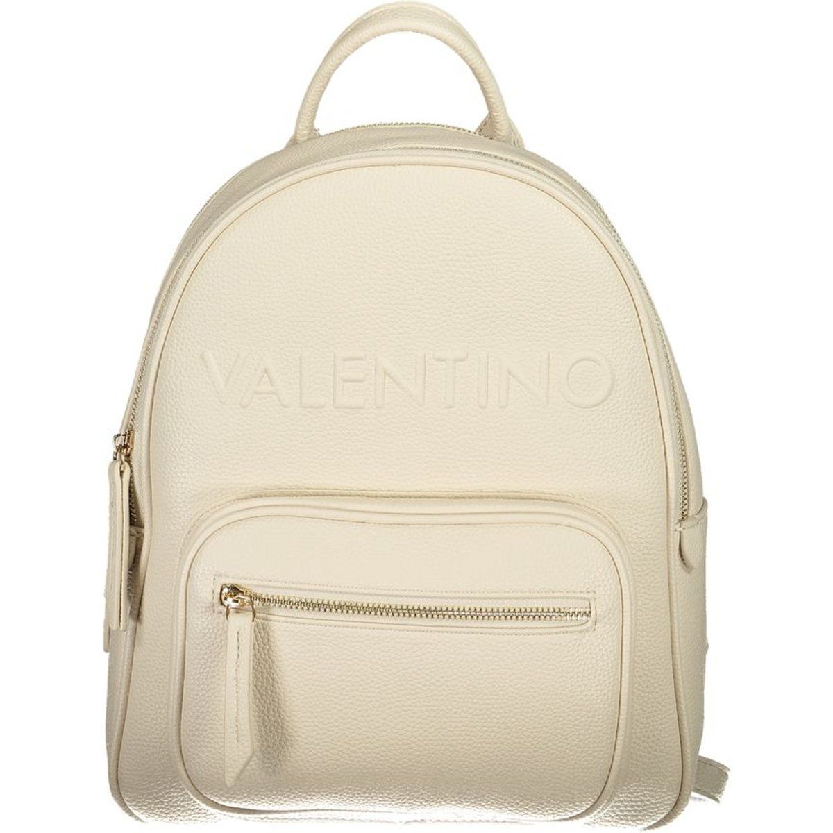 Rucksack aus Kunstleder mit Logoprägung