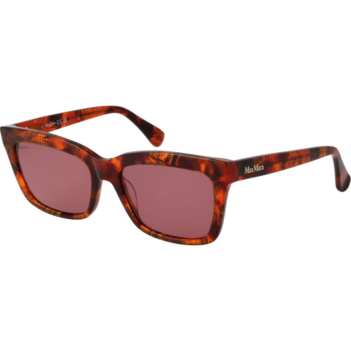 Markante rechteckige Sonnenbrille mit Tönung