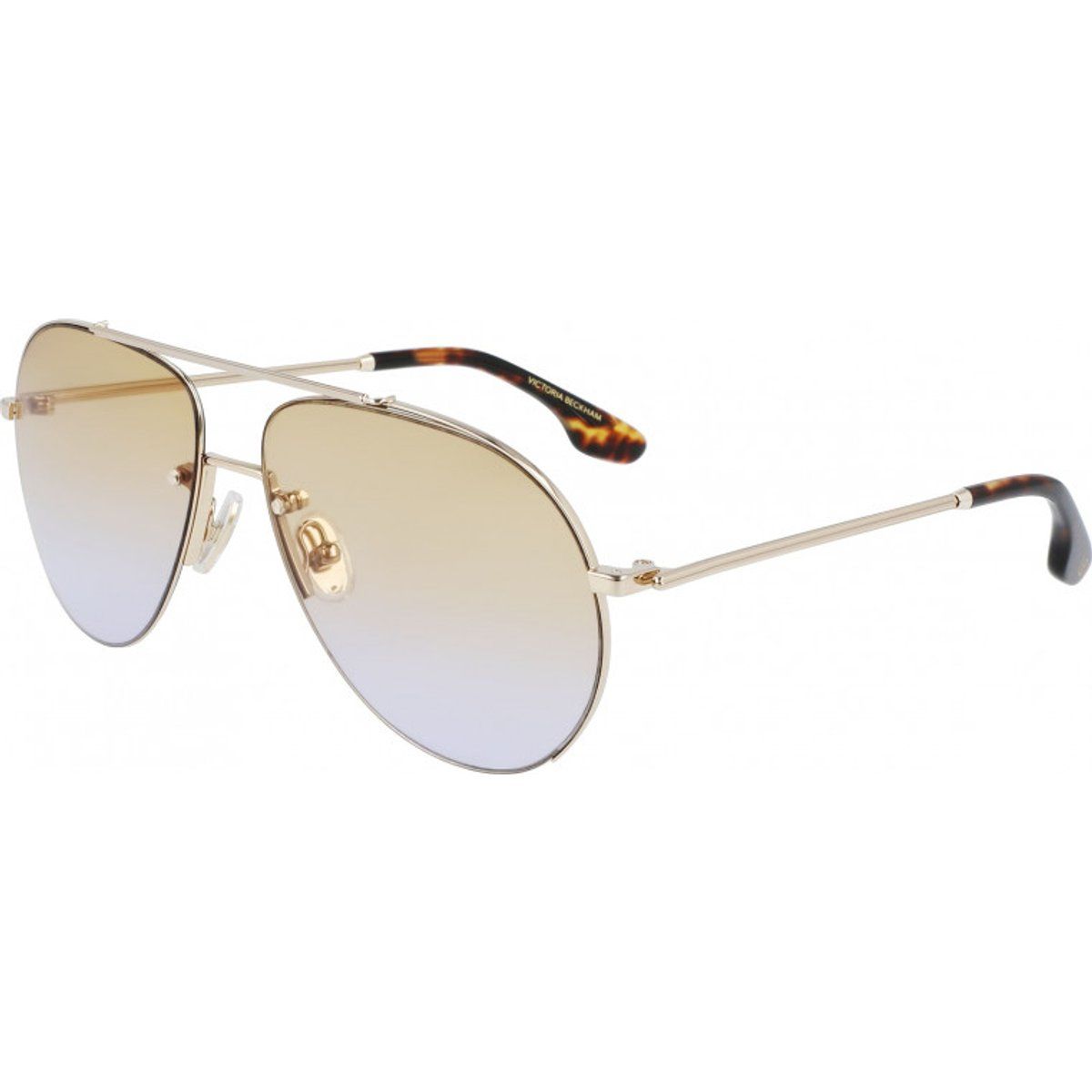 Pilotenbrille mit Farbverlauf und Metallrahmen