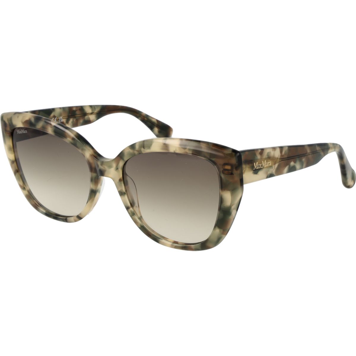 Oversized Cat-Eye-Sonnenbrille mit Schildpattmuster