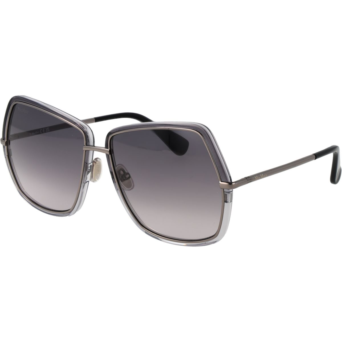Geometrische Oversized-Sonnenbrille mit Farbverlauf