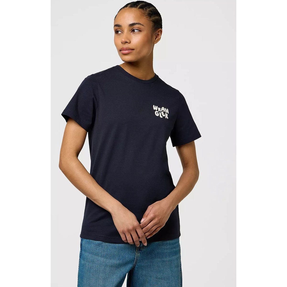 Baumwoll-T-Shirt mit kleinem Logo-Print