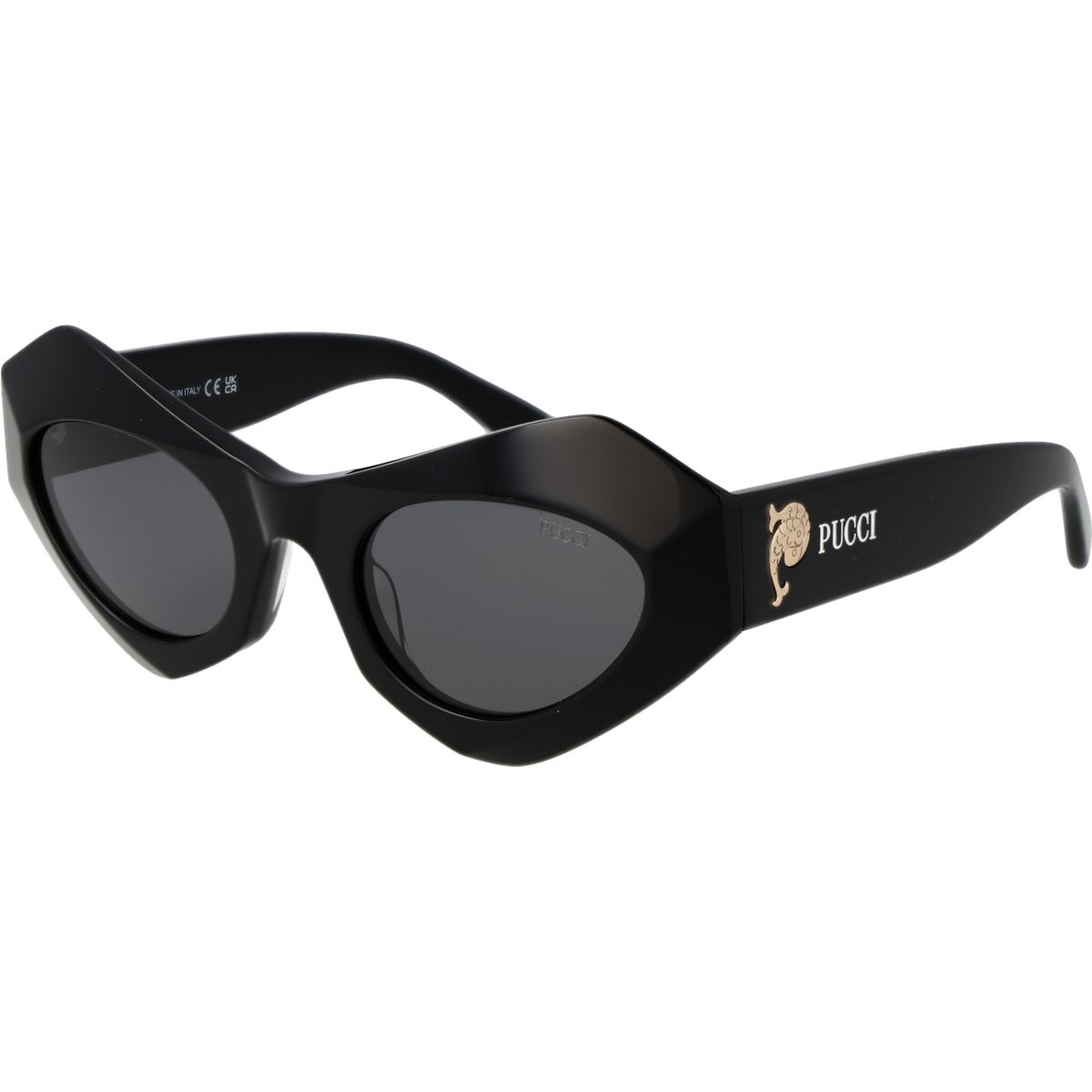 Markante geometrische Cat-Eye-Sonnenbrille