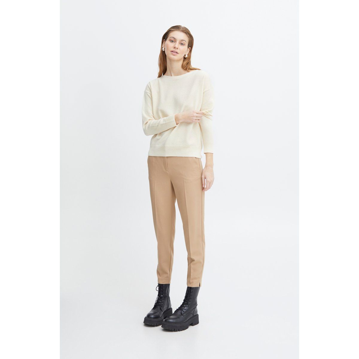 Minimalistischer Loose-Fit Strickpullover