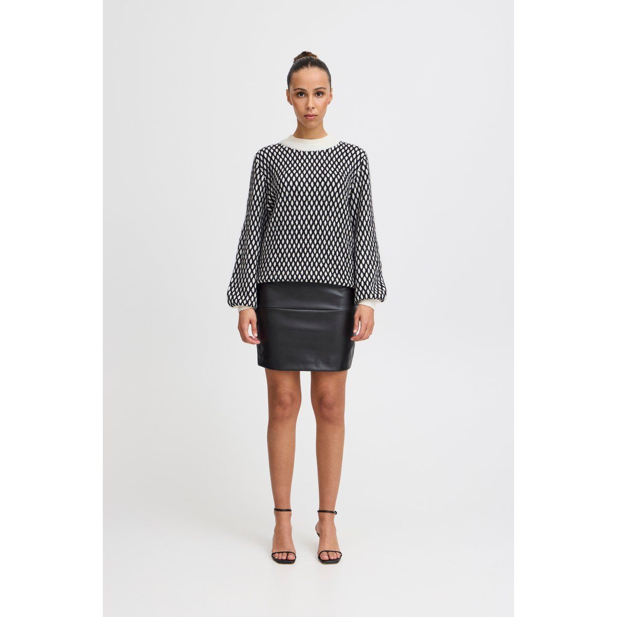 Strickpullover mit geometrischem Muster