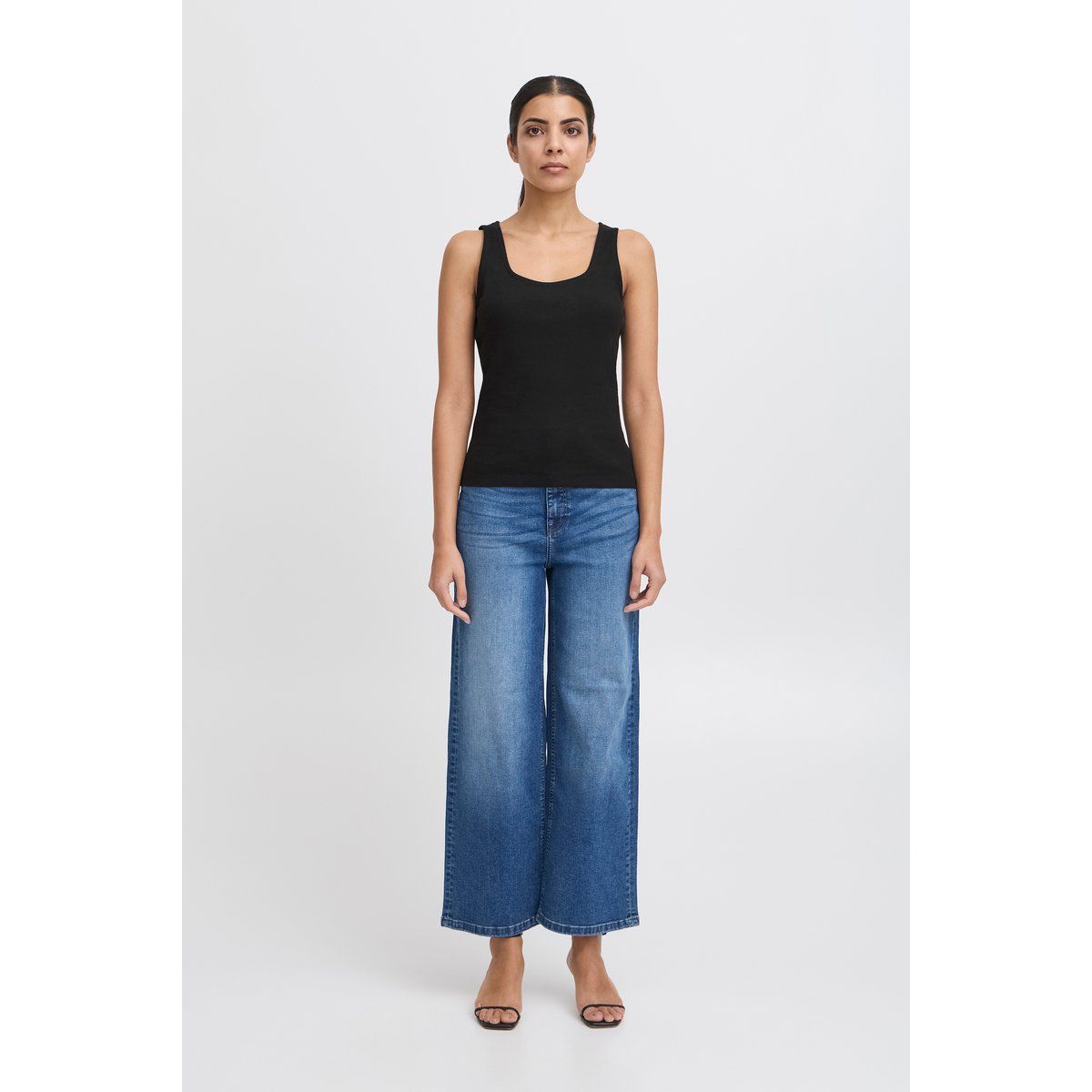 Figurbetontes geripptes Tanktop