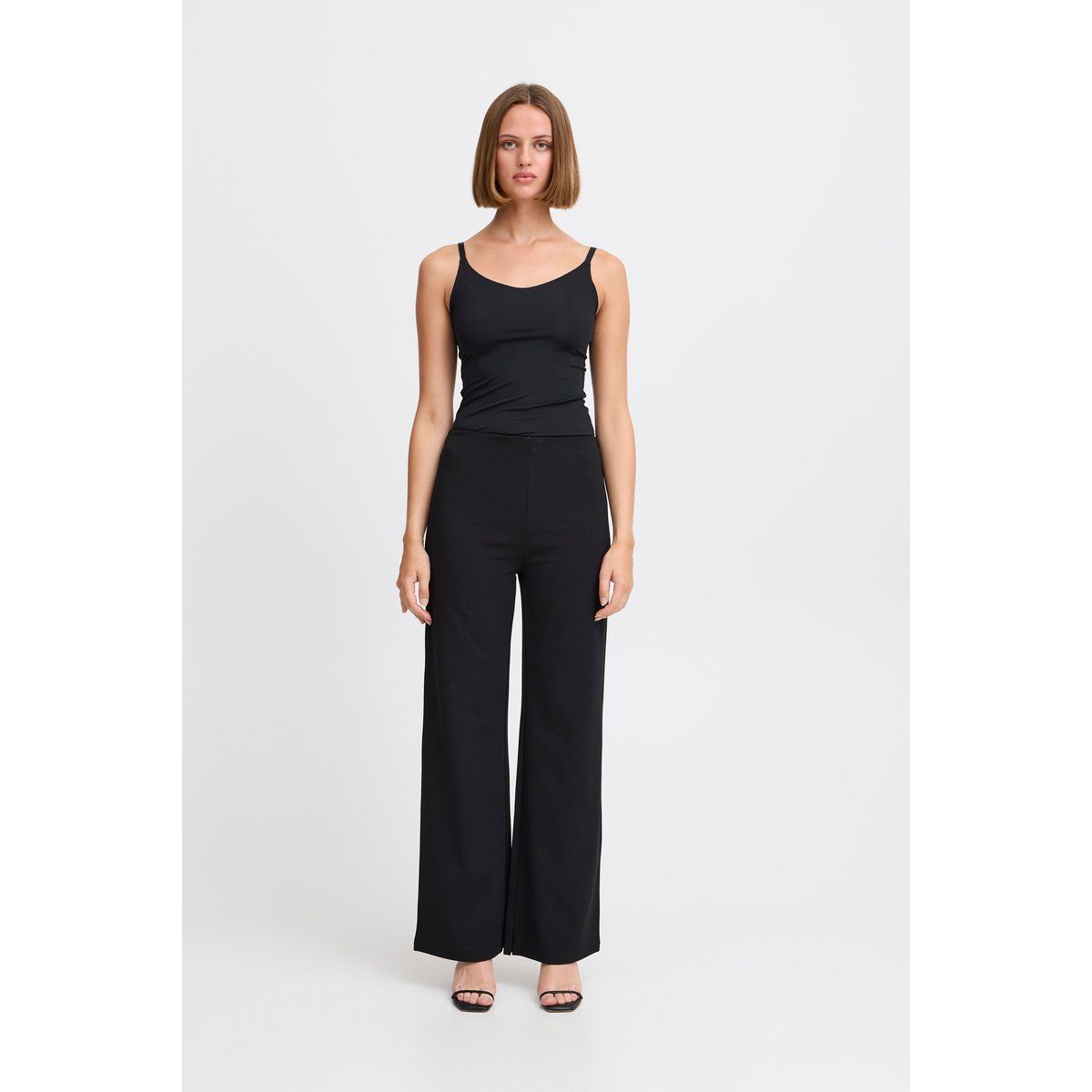 Minimalistische Weit Geschnittene Hose