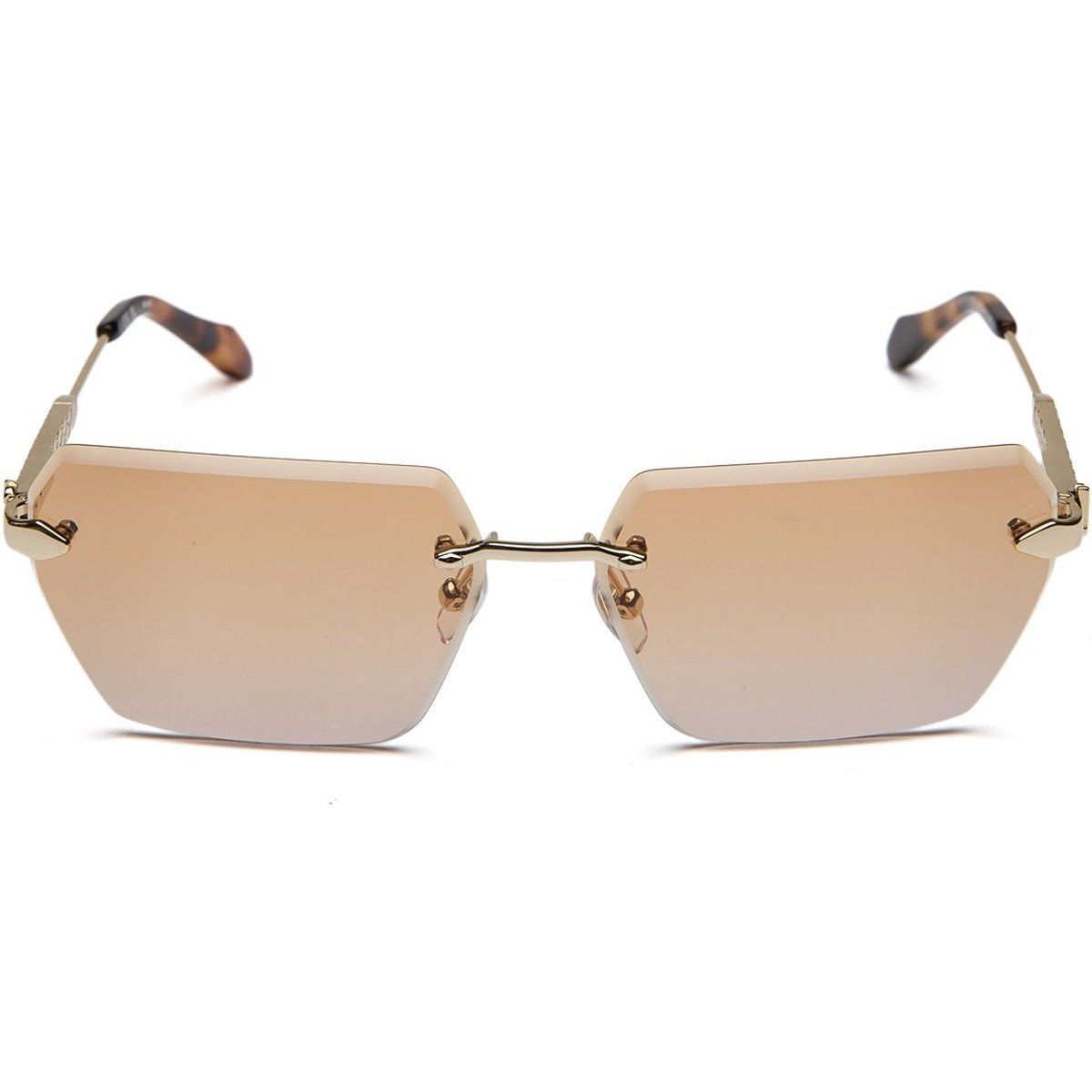 Geometrische Randlose Sonnenbrille