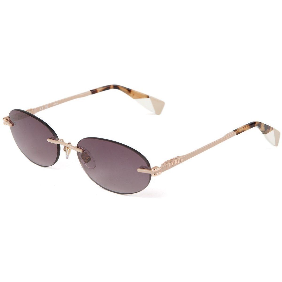 Elegante randlose ovale Sonnenbrille