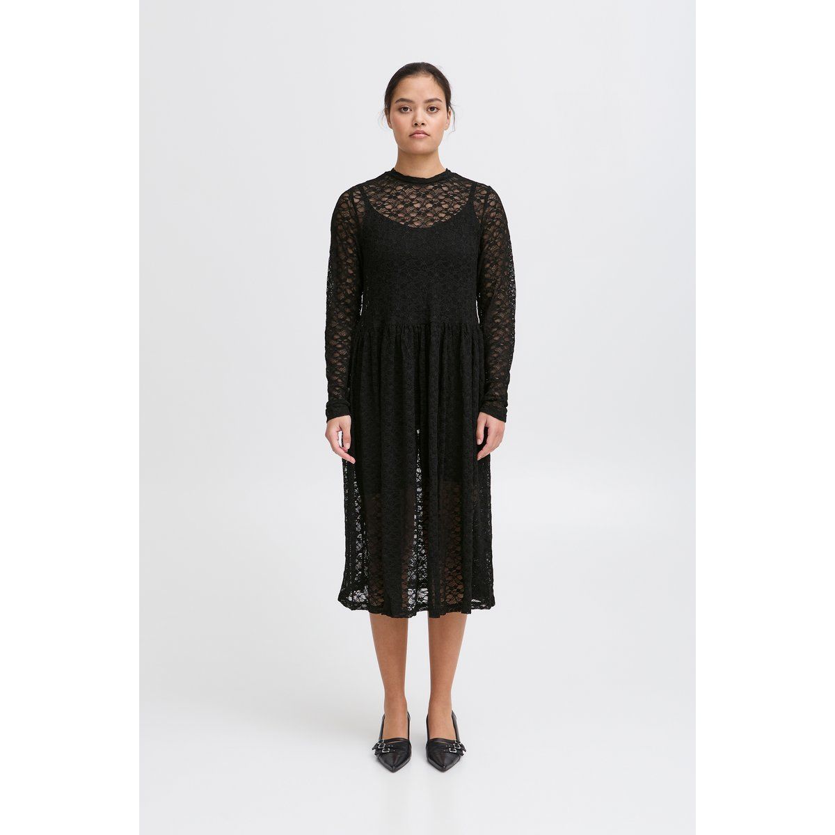 Elegantes Midikleid mit Spitze
