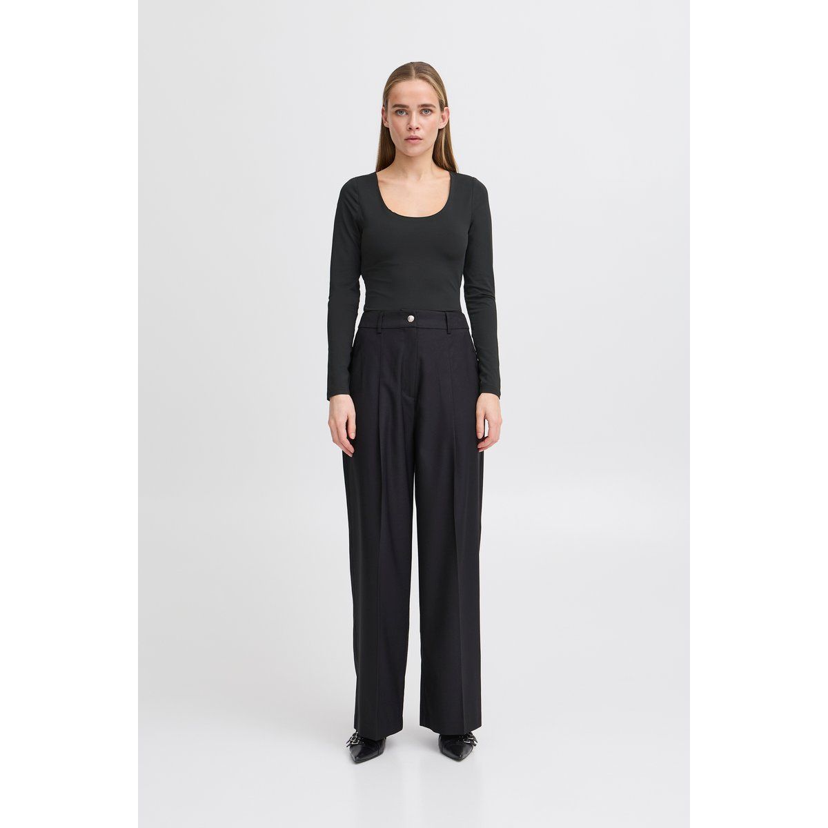 Elegantes Langarmshirt mit Rundhalsausschnitt