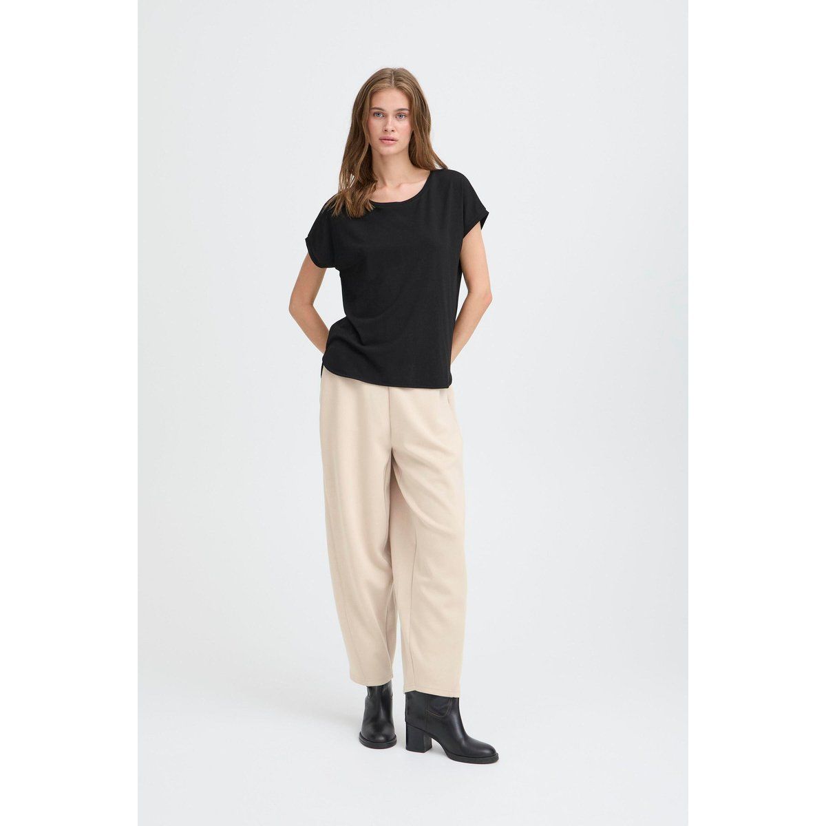 Minimalistisches T-Shirt im Geraden Schnitt
