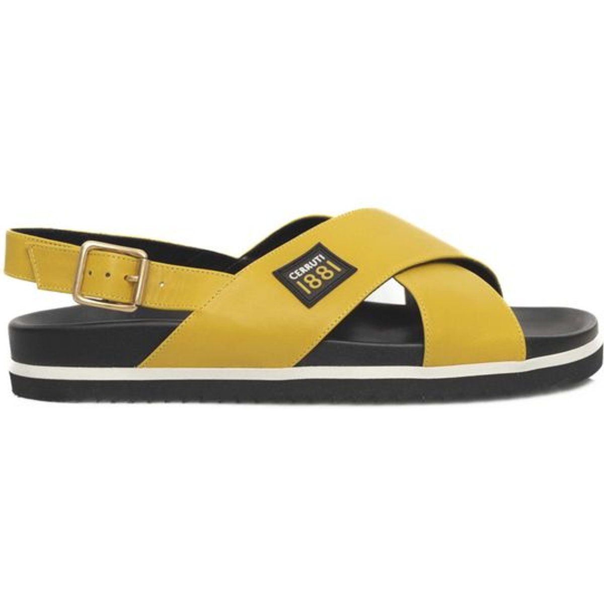 Plateau-Sandalen mit Kreuzriemen