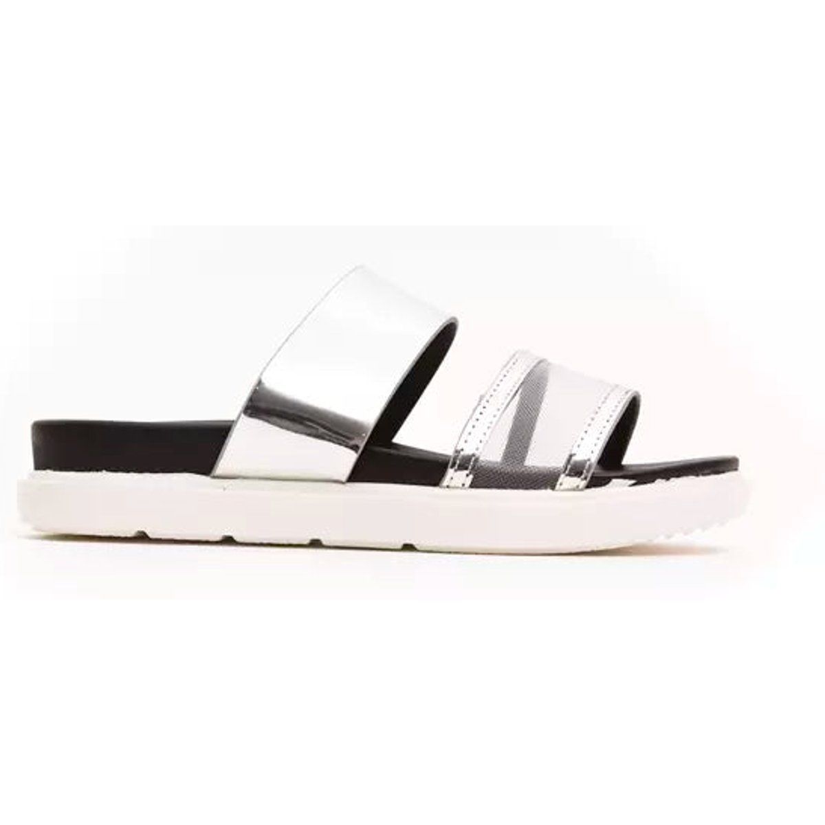 Moderne Plateau-Sandalen mit Doppelriemen