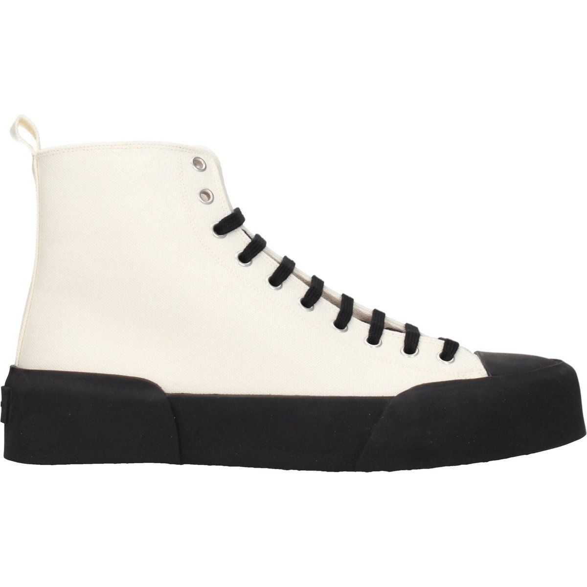 High-Top Canvas-Sneaker mit Plateausohle
