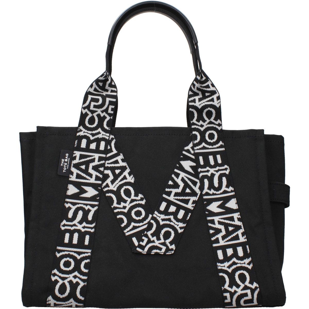 Große Tote-Bag mit Monogramm-Jacquard