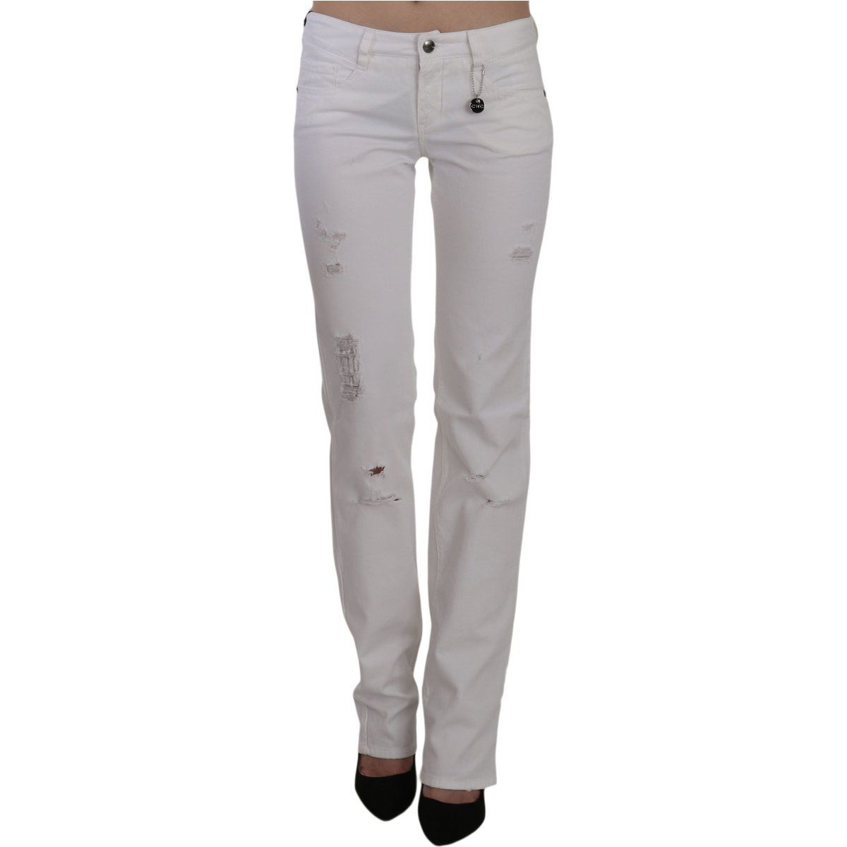 Distressed Slim-Fit Jeans