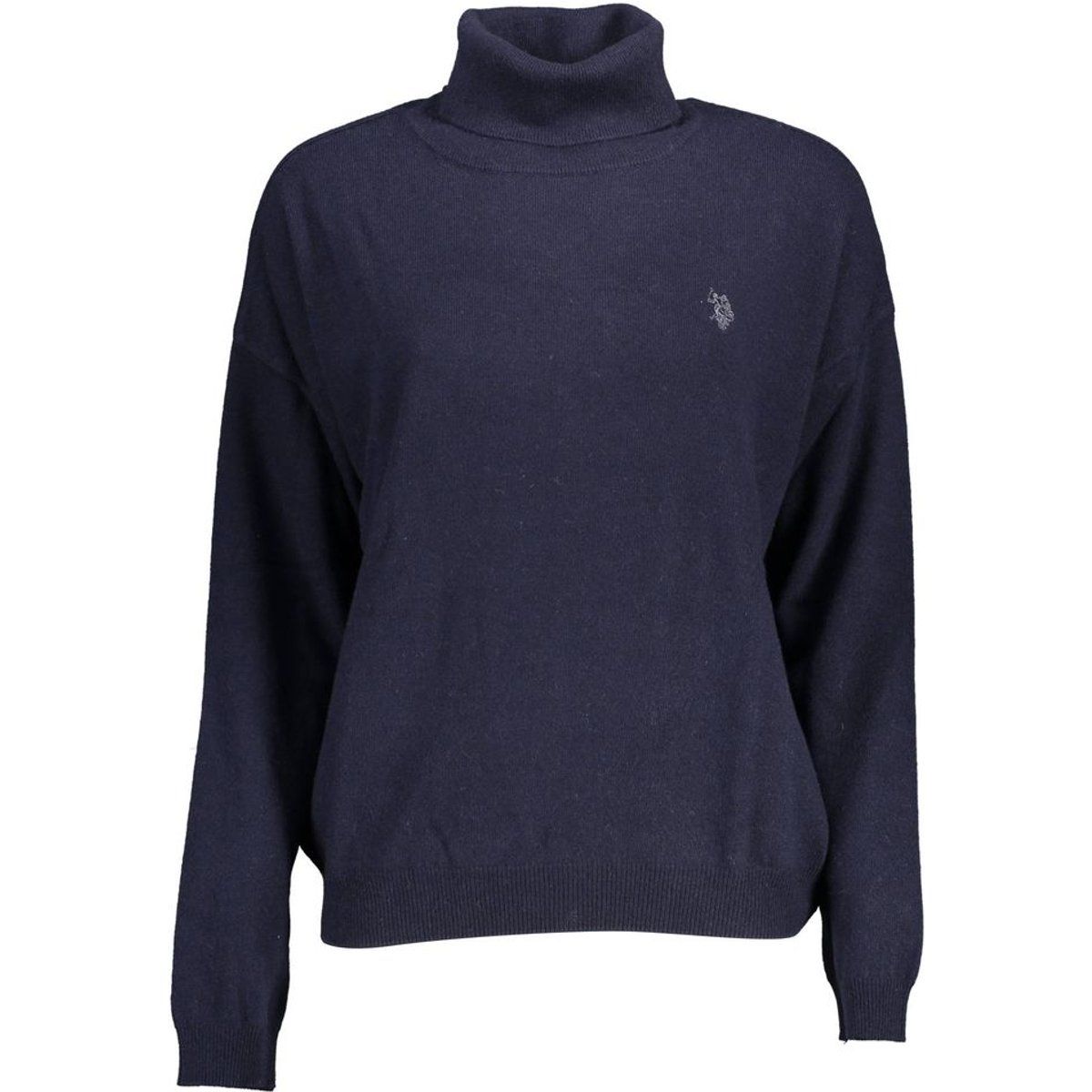 Klassischer Rollkragenpullover mit Logo-Stickerei